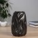 VAZA Ceramics Table "Grayem" D-7 cm, 17.5x10 cm, black