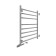 The electric heated towel -sprayer "Sanprise" Quadro P8, 500x800 mm, left/right, chrome