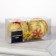 A set of Christmas balls "Red threads" 2 pcs., Batteries, 1 LED, glow warm white