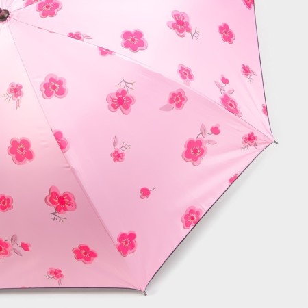 Umbrella - a semiautomatic “flowers” ​​cane, Eponge, 8 spokes, r = 51 cm, color mix-7