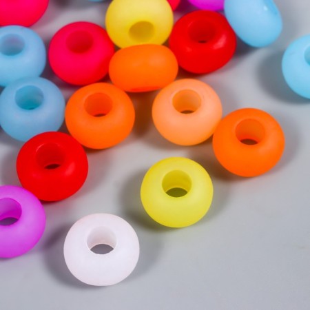 Beads for creativity Plastic "Reds Color" matte set 20 grams 0.9x1.4x1.4 cm-1