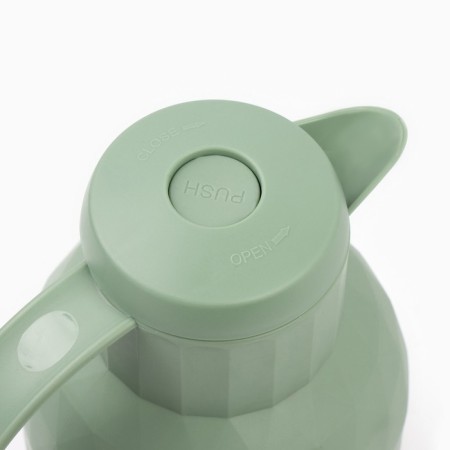 Thermos-coffeery, 1.5 l, retains heat 24 hours, glass flask, green-2