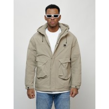 Male spring jacket, size 48, beige color