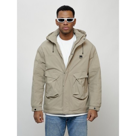 Male spring jacket, size 48, beige color