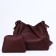 Button bag bag, burgundy color