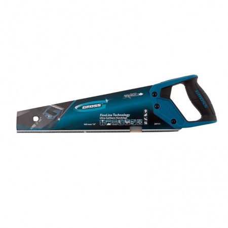 Knife-hacksaw on wood Gross Piranha, 400 mm, 11-12 tpi, sharpening 3D, fecal tooth-3