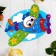 The mosaic is a sticker uniform "plane". Set for creativity