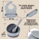 Set for feeding: bib, plate 2pcs, glass, devices, m & b, gray