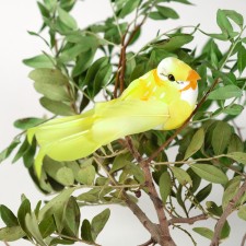 A bird for decoration and floristry, on a clothespin, mix, plastic, 1 pc., 8 x 8 cm