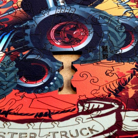 Figure puzzle in the frame "Monster Trek", 55 parts-3