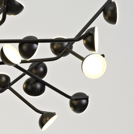 Ceiling chandelier Mantra Adn, Led, 4580lm, 3000k, 310 mm, black color black-2