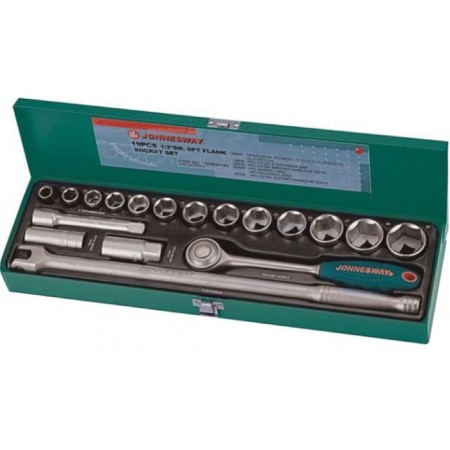 Set of end heads Jonnesway S04H419S, 19 items