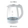 Electric kettle JVC JK-KE1518, glass, 2200 watts, 1.7 l, white