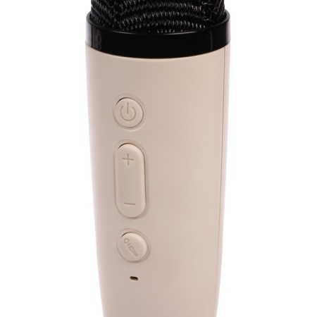 Mini Karaoke system K12, 5 W, 2 microphone, 800/400 mach, Jack 3.5, Type-s, USB, RGB, beige-6