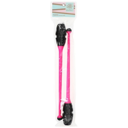 Bulavs for rhythmic gymnastics inserted Grace Dance, 41 cm, black/pink color-7