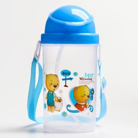 Baby chipper with silicone tube, 350 ml., Mix color-2