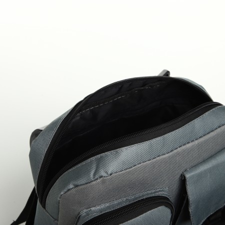 Babberry bag on lightning, 2 external pockets, color gray color-5