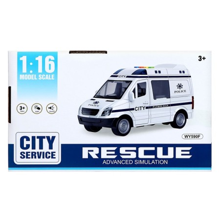 Police minibus, 1:16, light, sound, inertia-8
