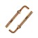 Steelrex anchor bolt, with a M-shaped hook, galvanized, 10x100 mm, 50 pcs