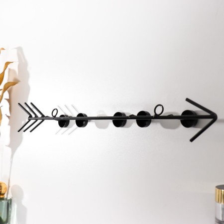 Decorative metal hooks "arrow" black 5.5x40 cm-3