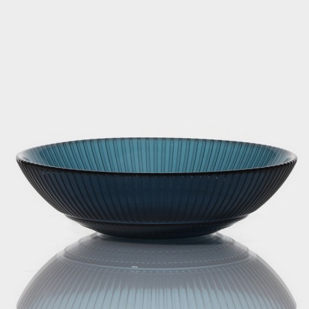 Glass salad "Luiza", 200 ml, d = 16 cm, color London Topaz