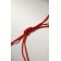 Bracelet-reinforcing "Red thread" YOUR DAILY LIFE Circle with rhinestones, white color in silver, 7 cm