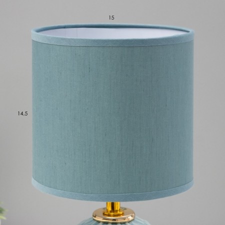Aurelia table lamp E14 40W Blue 15x15x29 cm-2
