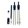 Drawing Set 9 objects (2 circulas - 130 mm, barrel, sharpener, flight department, ruler, transporter, 2 squares), in the plastic penalty