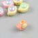 Bead for creativity plastic "Snail" set 6 pcs. Color with mother -of -pearl mix 1.4x1.8 cm
