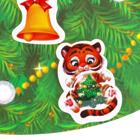 New Year's Velcro game "New Year! Funny animals »Mix (Tigers/Gobbles)-2