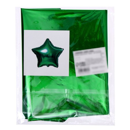 Foil ball 18 "Star", green color-1