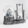 Sanding clock "London Wheel of Ferris", with backlight, 16 x 8 x 13.5 cm, 3 aaa