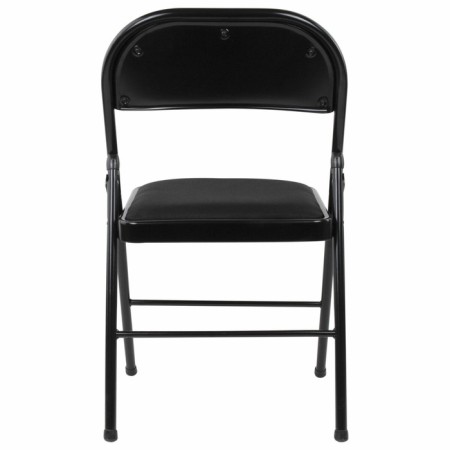 Folding stool Brabix Golf Plus CF-003 Comfort, black frame, black fabric-3