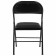 Folding stool Brabix Golf Plus CF-003 Comfort, black frame, black fabric