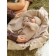 Knitted Knot Killed with Pure Love Tot hat, height 74 cm, beige color