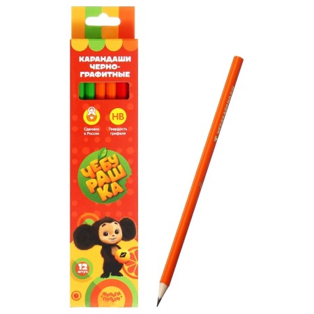 Pencil Black Gb Multi-Pulti "Cheburashka", sharpened, mix