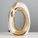 Catherine desktop E14 40W white-gold 25x25x40 cm Risalux