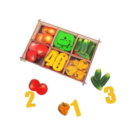Counting material in the box "Vegetables" 66 parts-5