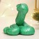 Figure "Snake Dasha" green metallic, 5x6x4cm