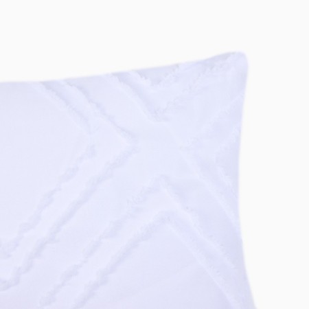 Decorative pillowcase "Ethel" rhombus 42*42 cm, white-2