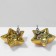 Earrings Metal "Zvezda" Small, Color Gold