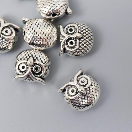 Busina for creativity Metal "Eagle" silver 1.1x1.1 cm-1