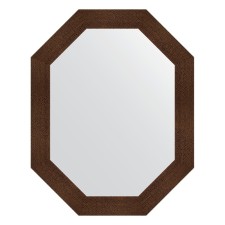 Зеркало в багетной раме, бронзовая лава 90 мм, 76x96 см