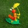 Garden decor "Caterpillar with an umbrella"