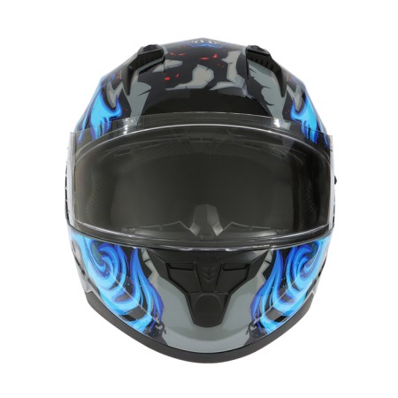 The helmet integral with two visors, size L (59-60), BLD-M67E model, black and blue-5