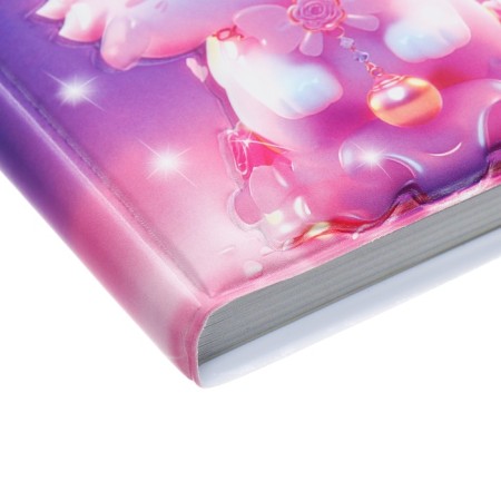 Notebook Gift Book 96l, Line, Color Block, PVC Cat cover 3D (9.5x10.5cm)-7