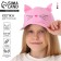 Baby cap for a girl "Kitik", with ears, color pink rr 52-54 5-7 years