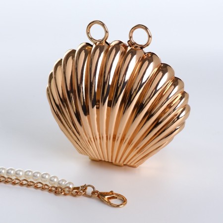 Female bag on a magnet, gold color-9