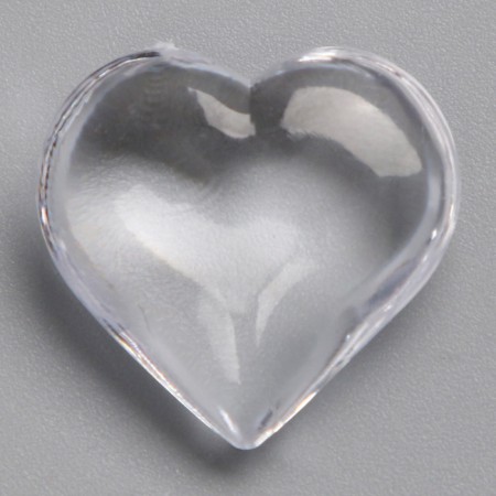 Plastic sores are decorative, set of 100 pcs., Size 1 pc. - 2 × 2 cm, the color is transparent-7