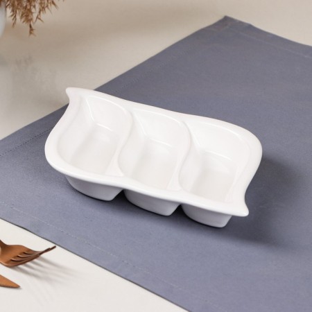 Ceramic "Triple", white, 1 variety, Iran